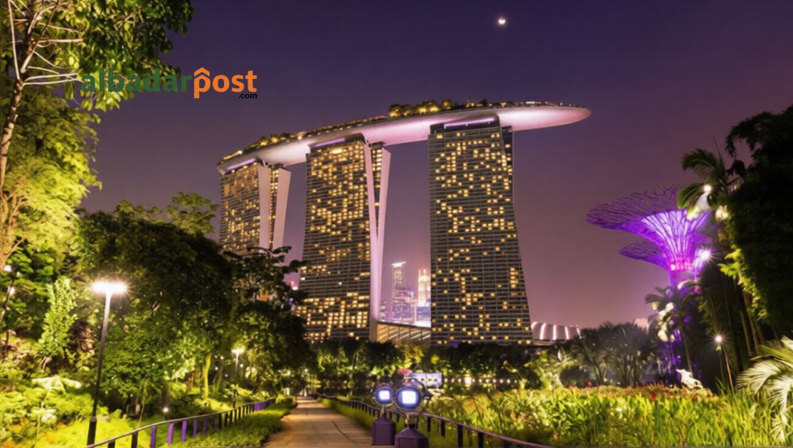 Skyline Singapura sebagai pusat keuangan global dengan sistem anti pencucian uang terbaik dunia namun tetap berisiko tinggi
