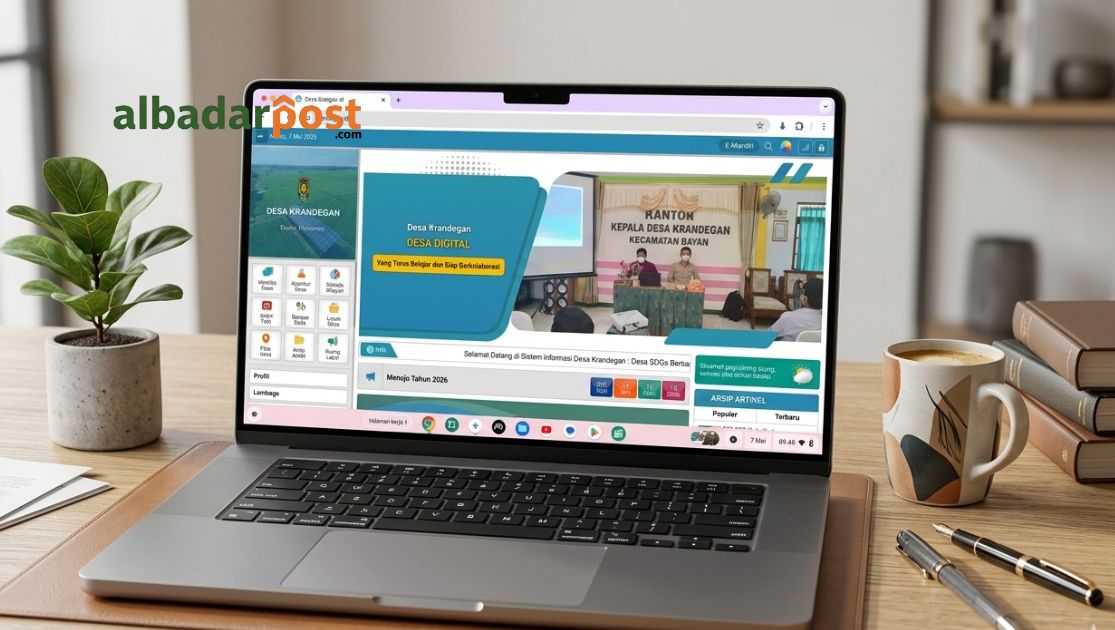 Perubahan desa digital Krandegan dari kondisi sederhana menjadi desa modern dengan layanan publik berbasis teknologi