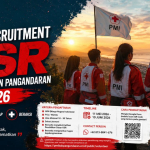 Peserta muda mengikuti kegiatan relawan KSR PMI Pangandaran dalam pelatihan kepalangmerahan tahun 2026.
