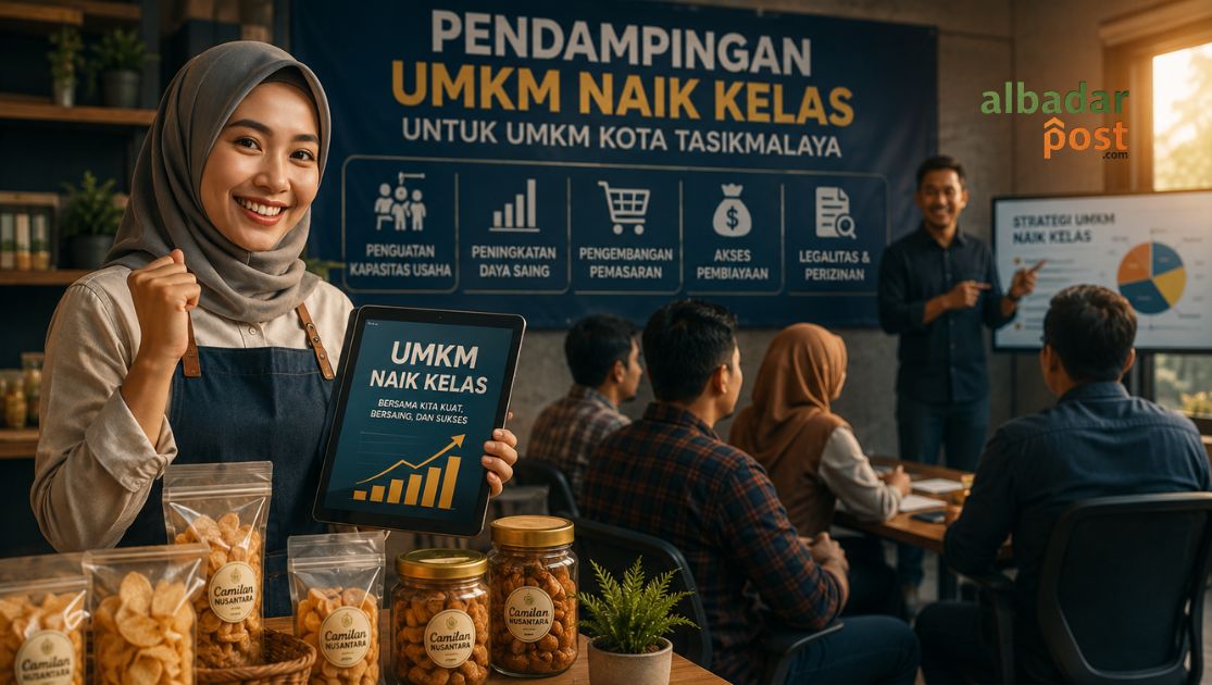 Pelaku UMKM Kota Tasikmalaya mengikuti program pendampingan usaha untuk meningkatkan daya saing dan pemasaran digital.