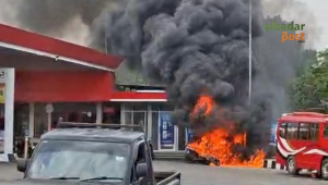 Motor Terbakar SPBU