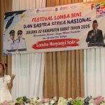 Ratusan siswa SD mengikuti Festival Lomba Seni dan Sastra Siswa Nasional FLS3N Kabupaten Garut 2026.