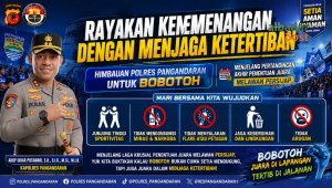 Himbauan Polres Pangandaran kepada Bobotoh Persib agar menjaga ketertiban dan sportivitas saat laga melawan Persijap.