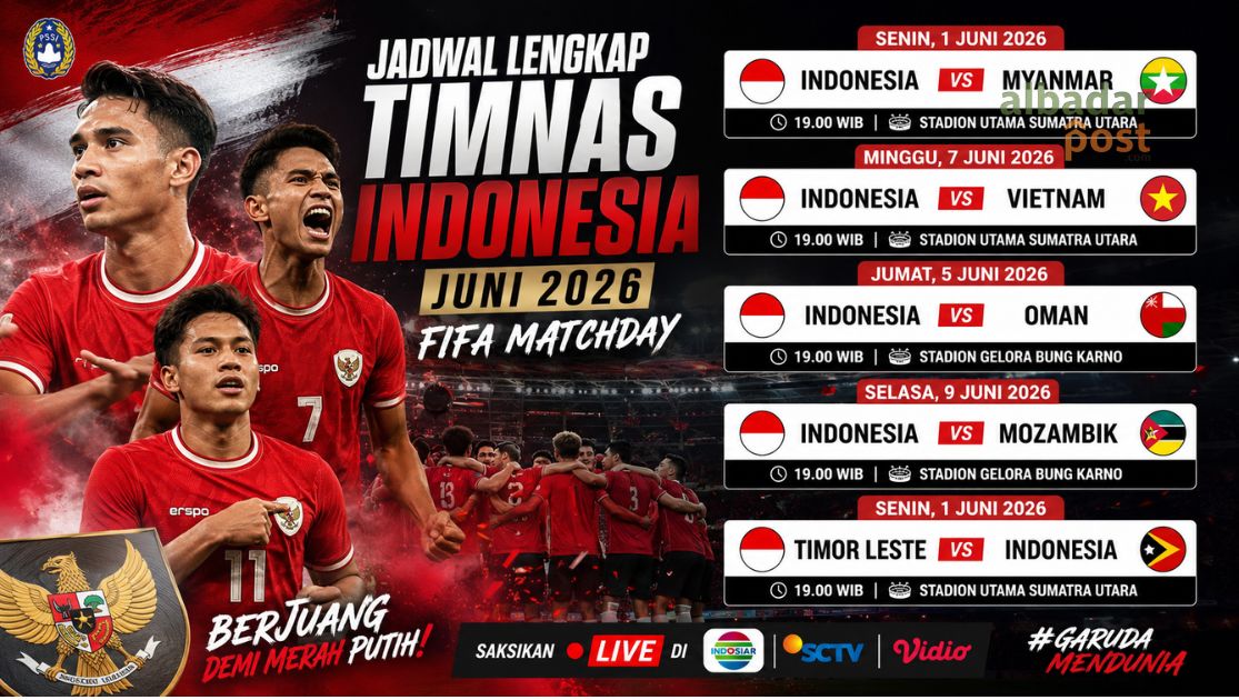 Jadwal Timnas Indonesia