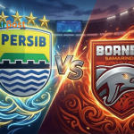 Pemain Persib dan Borneo FC bersaing ketat di papan atas Liga 1 Indonesia musim 2026