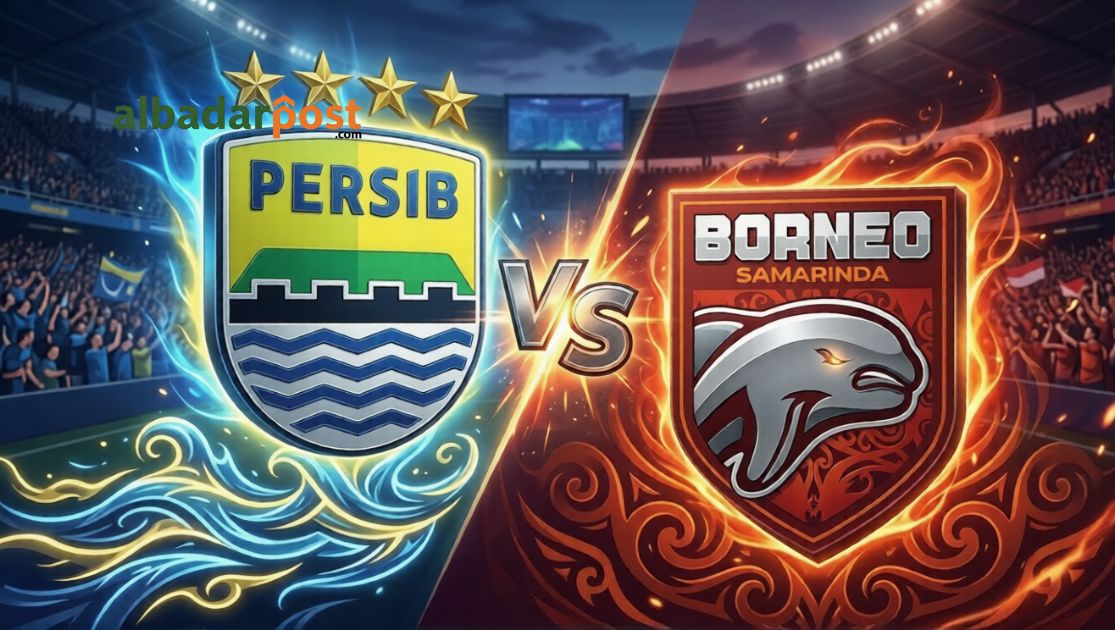 Pemain Persib dan Borneo FC bersaing ketat di papan atas Liga 1 Indonesia musim 2026