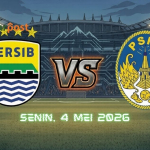 Pemain Persib Bandung menghadapi PSIM Yogyakarta di Stadion Gelora Bandung Lautan Api dalam laga penting Liga 1 2026.