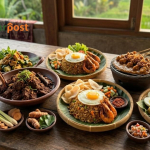 Aneka makanan Indonesia mendunia seperti rendang, nasi goreng, sate, dan gado-gado tersaji autentik dengan rempah khas Nusantara