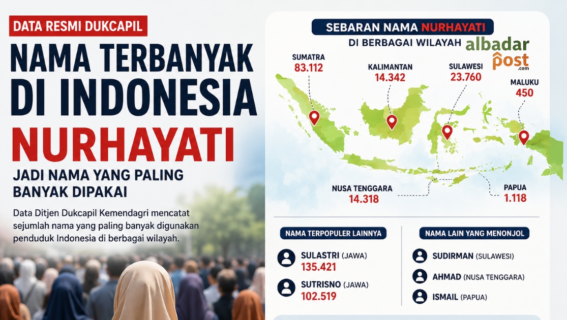 Nama Terbanyak di Indonesia