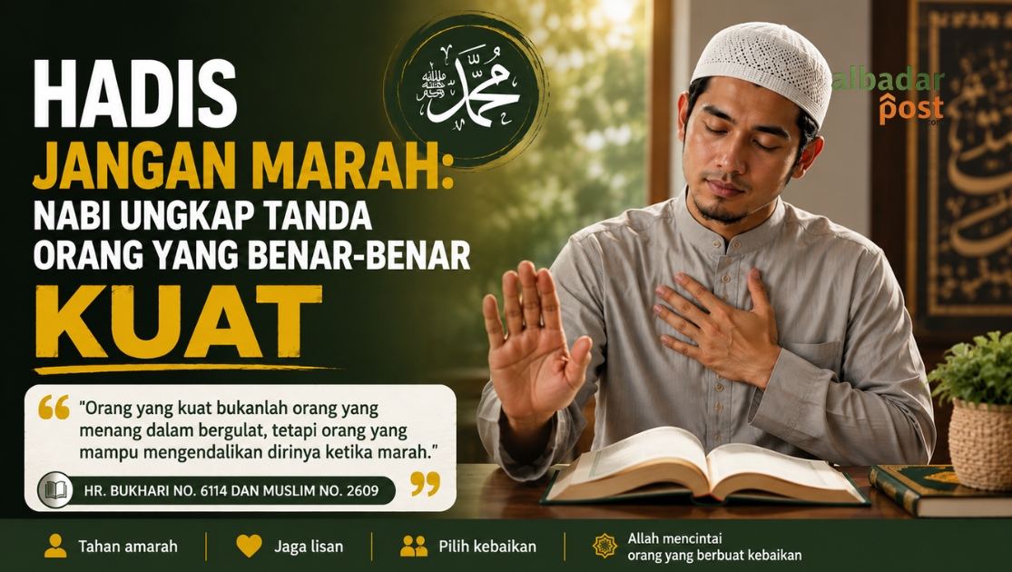 hadis jangan marah