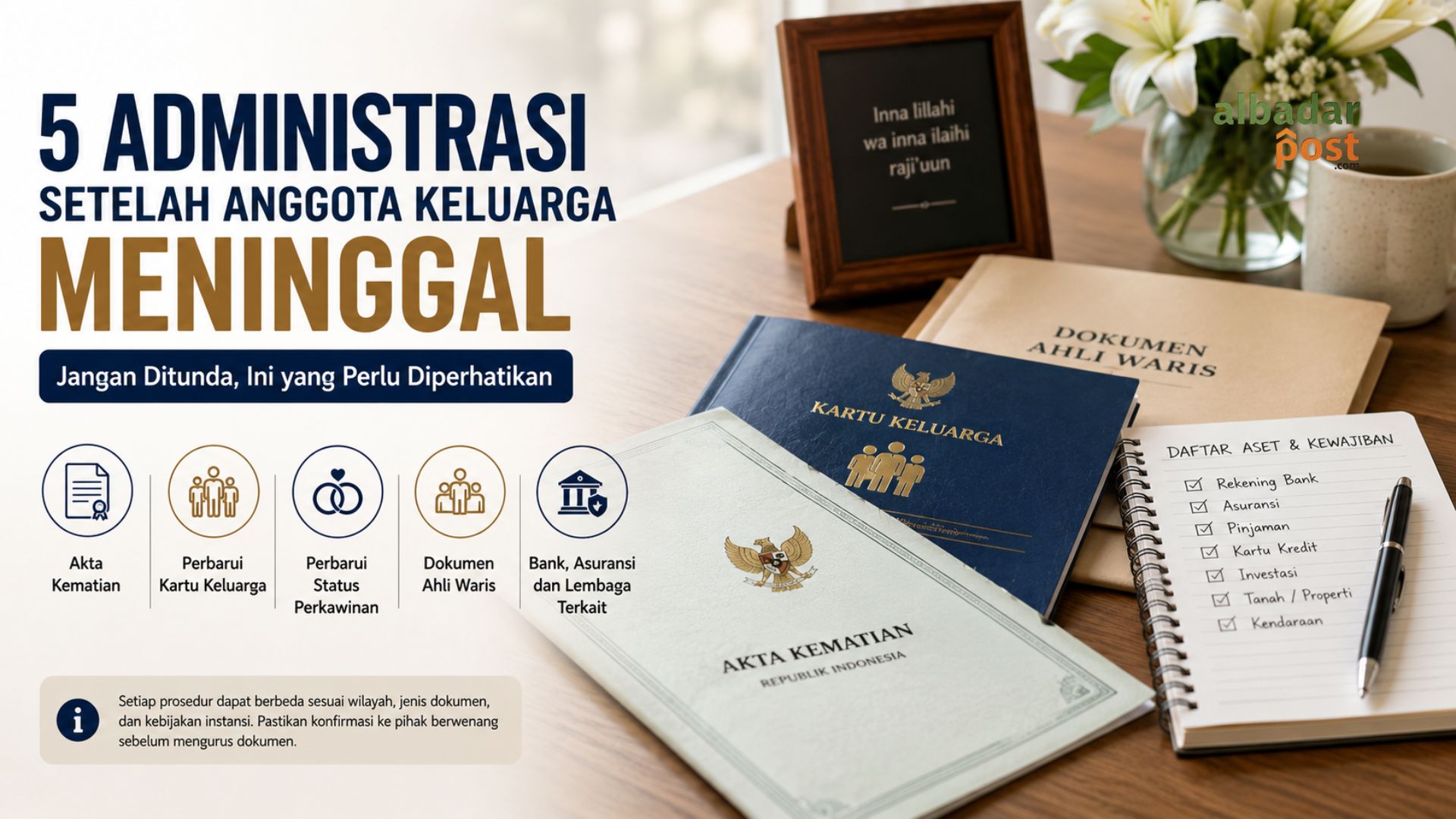 administrasi setelah anggota keluarga meninggal