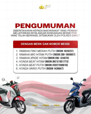 Motor Ditemukan Garut