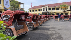 becak listrik Banjar
