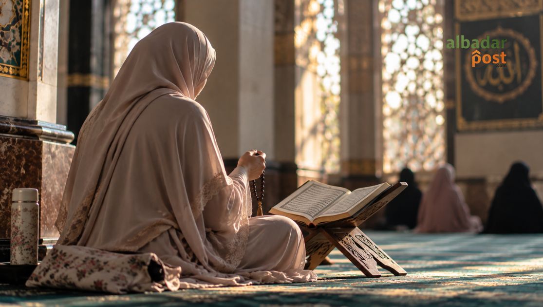 Ilustrasi wanita istiqamah dalam wirid dan zikir menurut Ibnu Athaillah