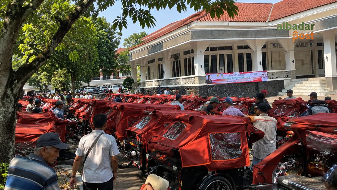 Becak Listrik Garut