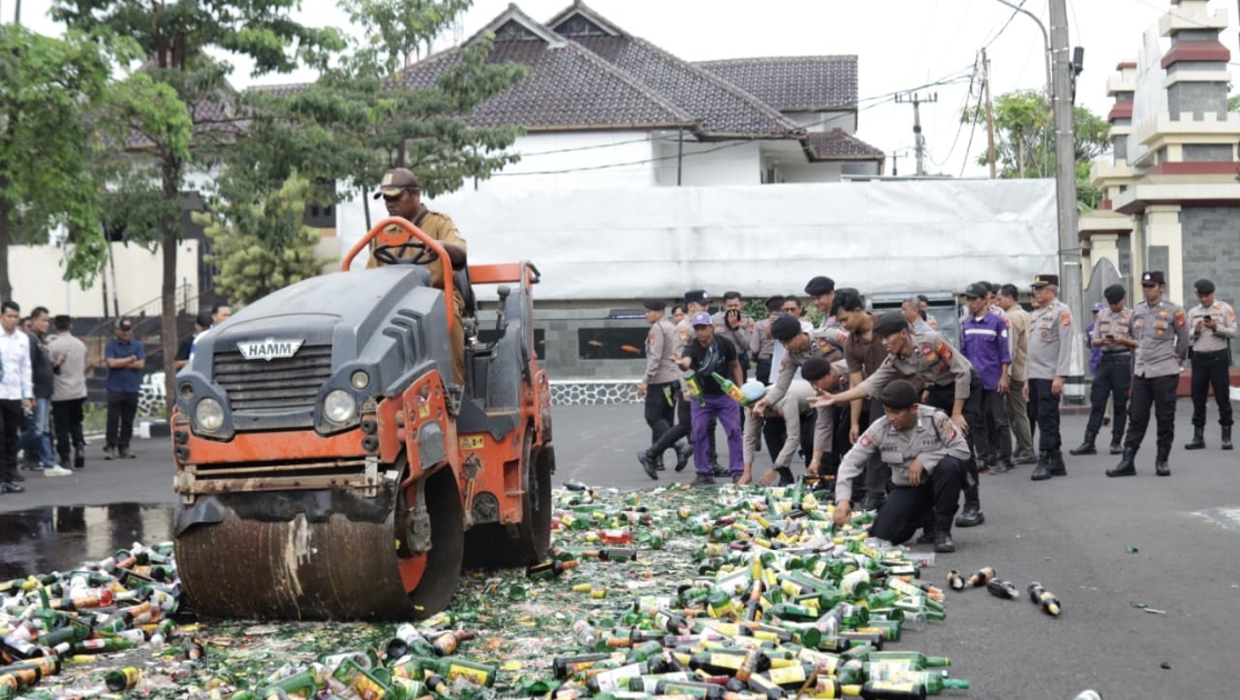 pemusnahan miras Ciamis
