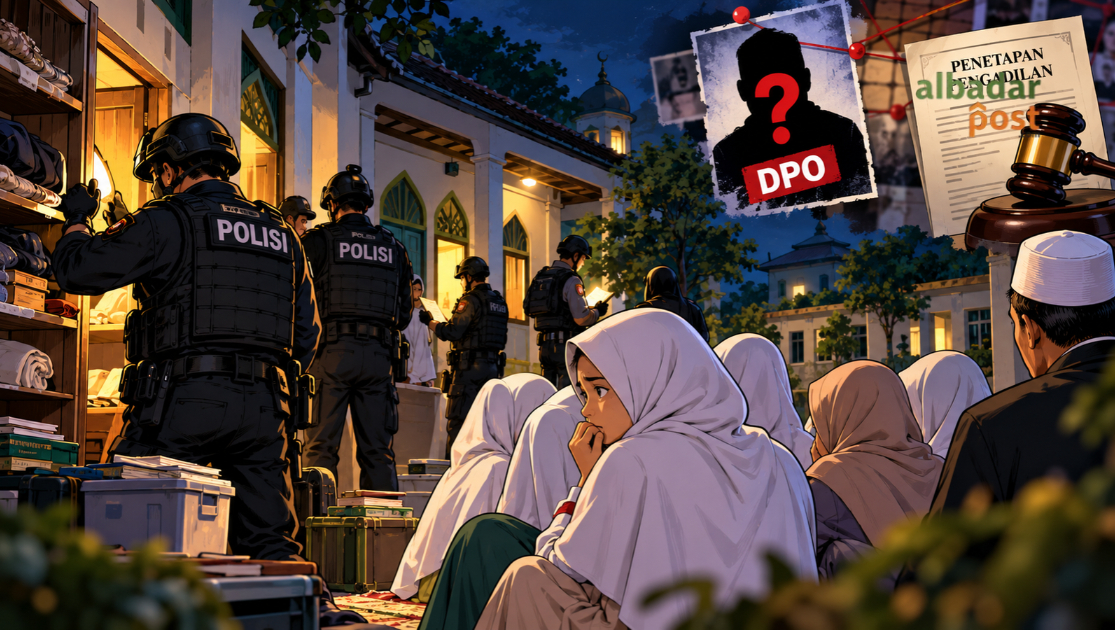 penggeledahan Ponpes Sukoharjo